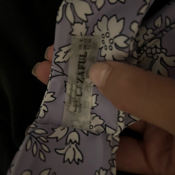 Zaful- Lilac Floral Bikini Set Size Large - Picture 6 of 8